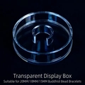 Clear acrylic round display tray for 15mm-20mm prayer beads and bracelets - Transparent Display Box