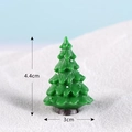 Miniature green Christmas tree figurine with 4.4cm height and 3cm width measurements - Dark Blue Style 4 Christmas Tree