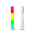 White smart RGB sound pickup atmosphere light with dual-sided view and control buttons - Full Screen Style - White - Plug-in