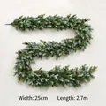 Guirnalda de Navidad PE de 2,7m con piñas, ancho de 25cm y peso de 1780g - Guirnalda PE Bicolor 2.7M B