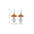 Detail showing tequila bottle acrylic earring dimensions of 60.55mm height and 6g weight - D69 Tequila Bottle