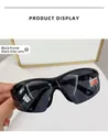 Outdoor sport sunglasses featuring a black frame and grey UV400 protective lenses - Wrap Around Sports / 501 Black Classic