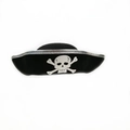 Silberverzierter Piratenhut / Silber