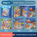 Step 6 magnetic 3-in-1 animal puzzle book for toddlers featuring 42, 49, and 56 pieces - Level 6 Foreign Festivals [3-in-1 Magnetic Book] 5Y+