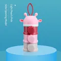 Dosatore latte in polvere portatile a tre strati con manico a giraffa e apertura laterale - Stile con Apertura Laterale / Rosa Pesca Chiaro