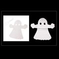 White ghost hanging decoration for Halloween party with suspension string attached - Ghost Garland
