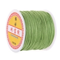 Roll of professional green #72 jade cord for handmade jewelry and necklace weaving - Light Army Green