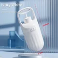 Ivory white pet waste scooper with portable handle for dogs, size 23.9cm by 9.5cm - Ivory