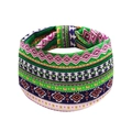 Bohemian wide elastic headband with colorful ethnic patterns for yoga and sports - Style 3