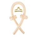 Detail view of champagne satin heatless hair curler set with matching scrunchies and claw clip - Warm Yellow