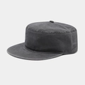 Gorra militar vintage gris oscuro minimalista con textura de algodón lavado premium - Ajustable / gris oscuro