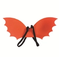 Kids red felt bat wings with black elastic straps for Halloween cosplay and parties - Orange Wings