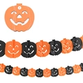 Ghirlanda di carta a nido d'ape a forma di zucca 3D per decorazioni di Halloween in arancio - Ghirlanda di Zucca