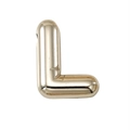 Pendentif lettre L ballon en acier inoxydable doré poli pour création de bijoux DIY - Lettre L