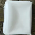 Long single-tier bridal wedding veil made of premium white soft mesh and organza fabric - 200cm / Off White