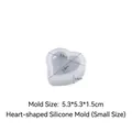Molde de silicona pequeño de 5,3 cm para colgantes de resina con forma de corazón - Corazón Pequeño