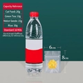 Frosted transparent 6x8cm 160μm thick self-sealing bag shown with dried flower and water bottle - Frosted Style / 6x8cm