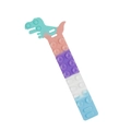Pink and blue gradient silicone dinosaur pop-it wristband fidget toy with suction cup - Dinosaur Pink Purple White Blue