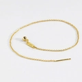 Elegant S925 sterling silver gold-plated chain bracelet with ball and bar pendants - Universal Bracelet