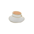 Cute cartoon hat enamel brooch pin for nurses and doctors with gold-edged finish - Small Hat (White & Gold)