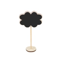 Cloud-shaped mini chalkboard with a round wooden stand for wedding party decor - Flower Blackboard