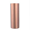 Insulated 20oz straight sublimation tumbler in brushed rose gold metallic finish - 20oz / Matte Rose Gold