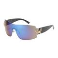 Gafas de sol de mariposa de gran tamaño con lentes degradadas en azul-púrpura y detalles dorados - C03 Azul Púrpura Degradado