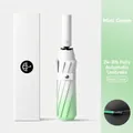 Automatic mint green gradient folding umbrella with 24 reinforced ribs and gift box - Mint Green (12-Ribs)