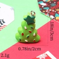 Detail view of resin Christmas tree pendant with dimensions 3cm height and 2cm width - 33# Dotted Christmas Tree