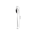 Polished 304 stainless steel dinner spoon variant, size 16.3x3cm and weight 34g - Elegant No.3 Pointed Spoon