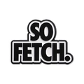 Minimalistische Emaille-Brosche mit plakativem SO FETCH Schriftzug in Schwarz-Weiß - SO FETCH Stil (QHXZ2371)