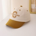 Detalle de la tela de sarga de algodón grueso y bordado amarillo en gorra de béisbol - 50-54cm(3-8 años) / Amarillo (Bloque de Color)