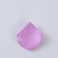 Single pink purple non-woven fabric rose petal with realistic texture on white background - Light Purple