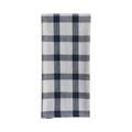 Blue and white plaid cotton linen kitchen towel with classic checkered pattern - 70*50cm / White with Blue Plaid