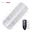 Silver metal nail art steel beads set with six mixed sizes in a clear storage box - Silver (NO.02) / 1.0mm-3.0mm