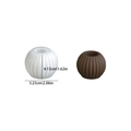 Striped round silicone mold for DIY candle holders with precise size measurements - Small / White