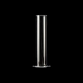 Supporto cilindrico trasparente in acrilico per elastici e bracciali con base rotonda - 85x85x245mm / Trasparente