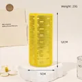 Yellow self-grip hair roller 12cm height and 5cm diameter for styling bangs - 12cm / Yellow