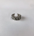 Anello regolabile in argento vintage con stella cava e motivi etnici retrò - N. 8-Trama Retro