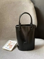 Sac seau en cuir noir minimaliste sac a main elegant tendance automne hiver sac bandouliere - Noir