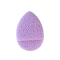 Deep cleansing purple teardrop konjac sponge for facial exfoliating and washing - Light Purple
