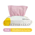 Pink microfiber cleaning cloth 20-sheet pack with absorbent 22x22cm extraction design - Bag of 20 Sheets (22x22cm) / Pink