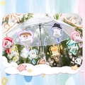 Colorful creative cartoon panda plush charms hanging from a clear umbrella edge - Sunshine Doll Series (p-335) / Random One
