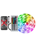 5050 RGB LED strip light set with 24-key remote controller and USB power adapter - 30m Non-waterproof / 44-Key Remote + 5050 RGB (12 LEDs/m)