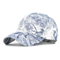 Cappellino da baseball con stampa Toile de Jouy blu e bianca e struttura a sei pannelli - Regolabile / Blu Toile de Jouy