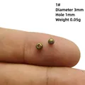 Antike Bronze-Abstandshalter-Perle 3mm Durchmesser 1mm Loch für DIY-Schmuckherstellung - 1# Stil