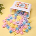 Multicolor laundry scent beads in a white container with floral microcapsule technology - 100pcs Mixed Color Boxed