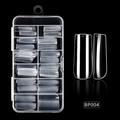 Pointes d'ongles transparentes sans couture professionnelles 120 pièces modèle BP004 - Style Rectangle (BP004)