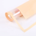 Waterproof solid color floral wrapping paper in elegant beige and transparent finish - Pure Paper - Champagne