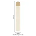 Funda para espátula de maquillaje en ecocuero beige y caqui bicolor, talla 173x28mm - Funda de Cuero Dedicada para Espátula de Base / Bolsa de PP